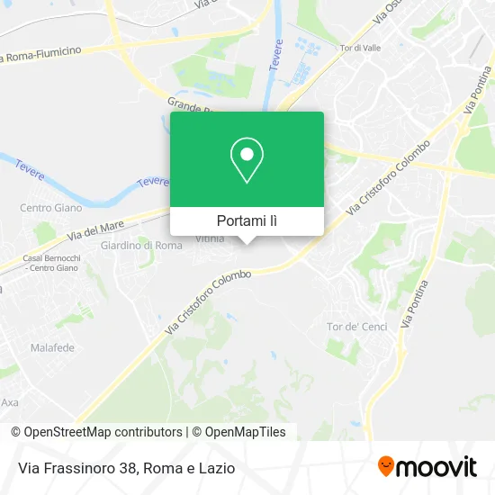 Mappa Via Frassinoro 38