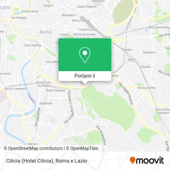 Mappa Cilicia (Hotel Cilicia)