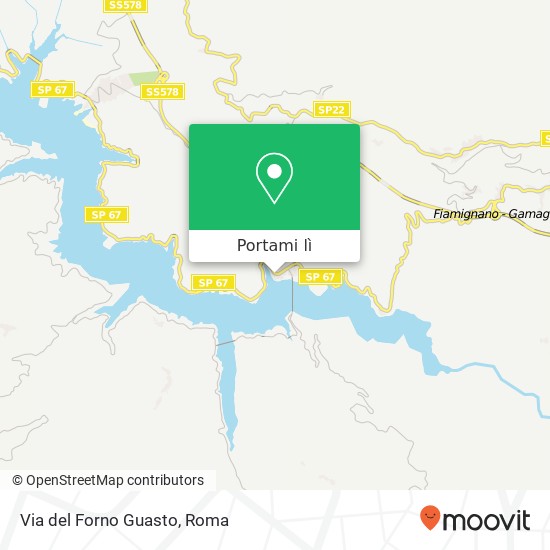 Mappa Via del Forno Guasto