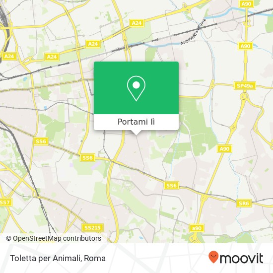 Mappa Toletta per Animali