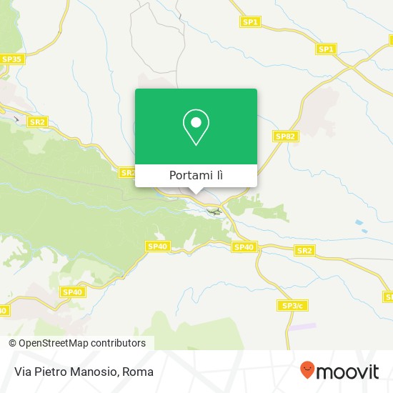 Mappa Via Pietro Manosio