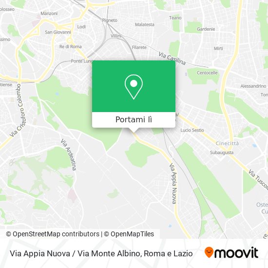 Mappa Via Appia Nuova / Via Monte Albino