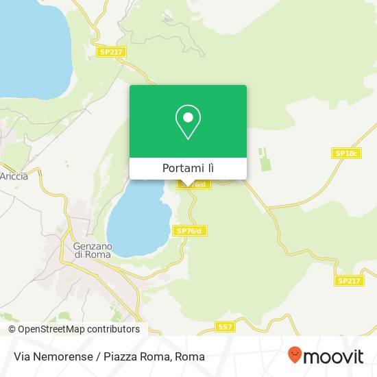 Mappa Via Nemorense / Piazza Roma