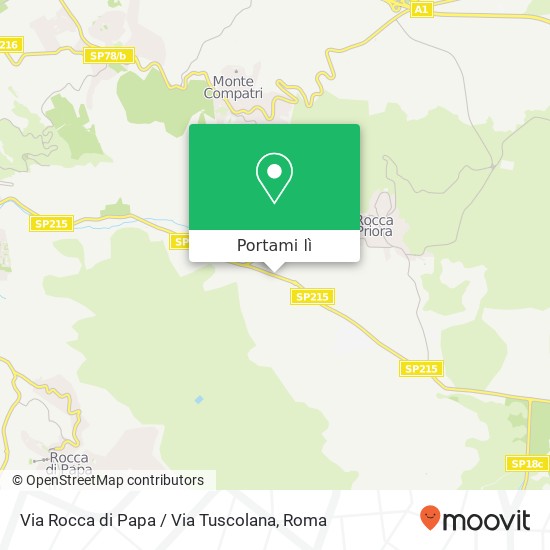 Mappa Via Rocca di Papa / Via Tuscolana