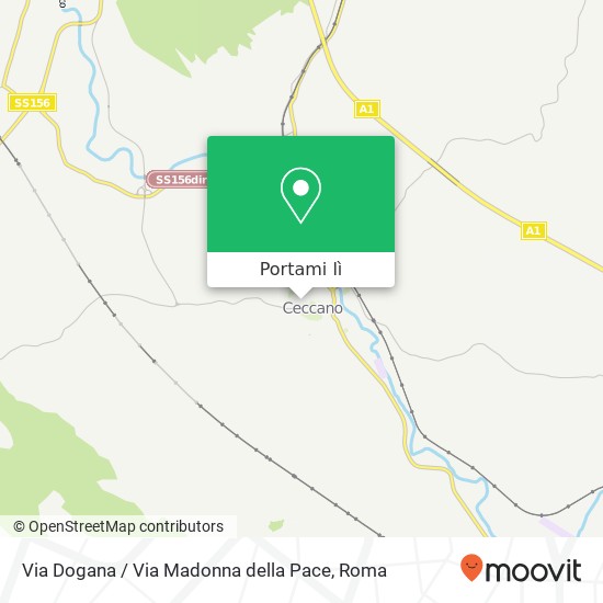 Mappa Via Dogana / Via Madonna della Pace