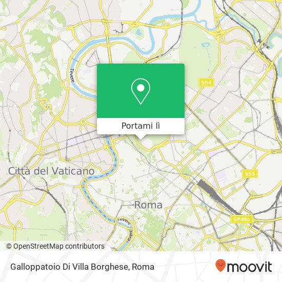 Mappa Galloppatoio Di Villa Borghese