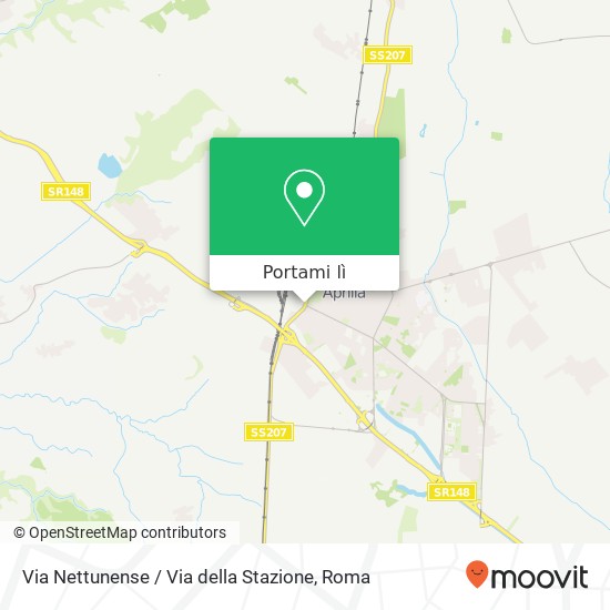 Mappa Via Nettunense / Via della Stazione