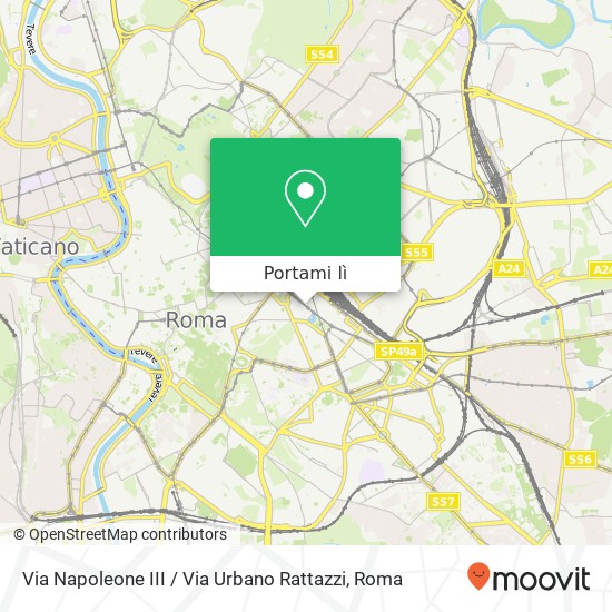 Mappa Via Napoleone III / Via Urbano Rattazzi