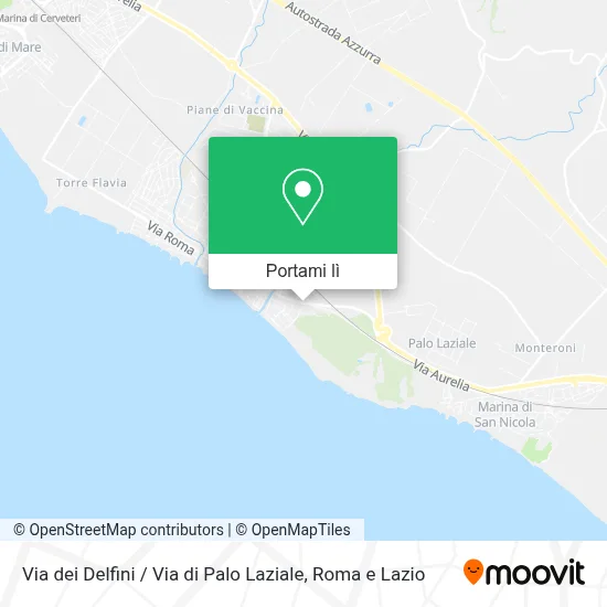 Mappa Via dei Delfini / Via di Palo Laziale