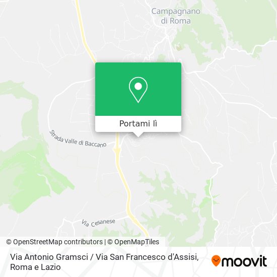 Mappa Via Antonio Gramsci / Via San Francesco d'Assisi
