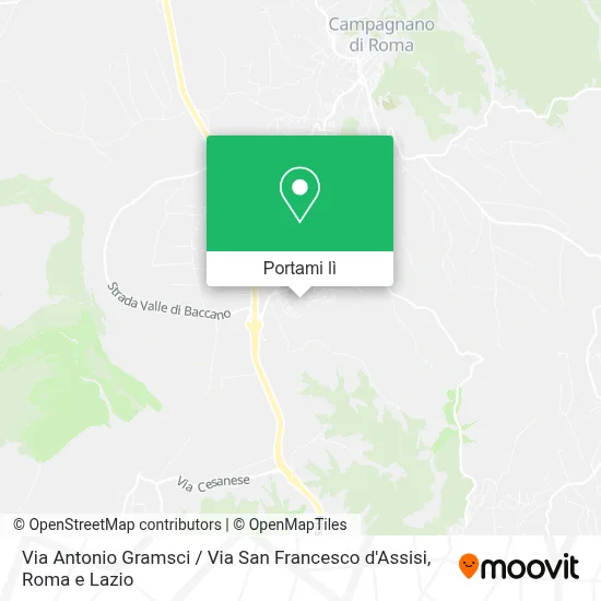 Mappa Via Antonio Gramsci / Via San Francesco d'Assisi