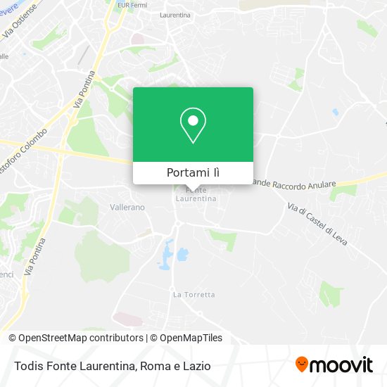 Mappa Todis Fonte Laurentina