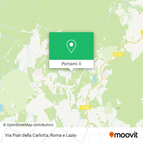 Mappa Via Pian della Carlotta