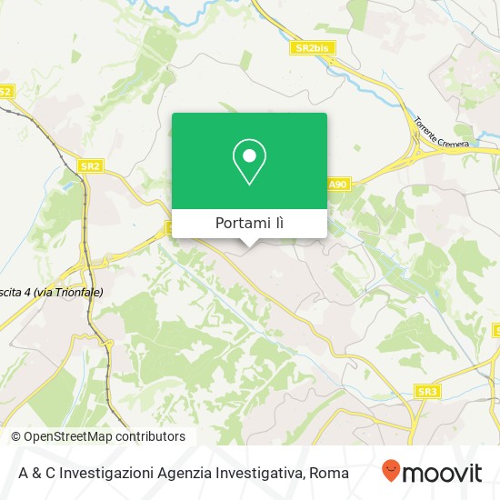 Mappa A & C Investigazioni Agenzia Investigativa