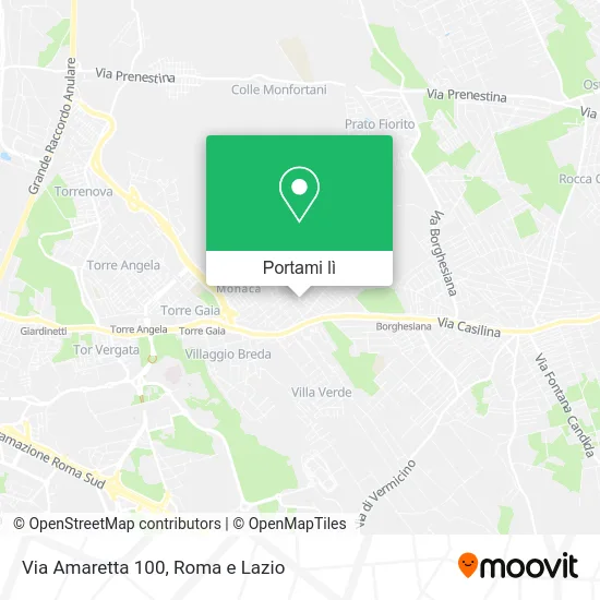 Mappa Via Amaretta 100