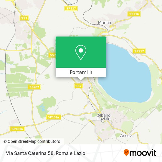 Mappa Via Santa Caterina 58