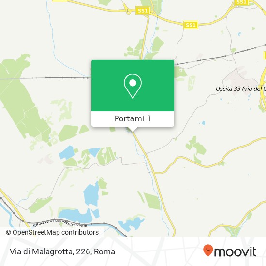 Mappa Via di Malagrotta, 226
