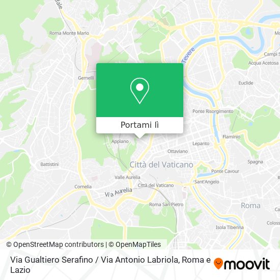 Mappa Via Gualtiero Serafino / Via Antonio Labriola