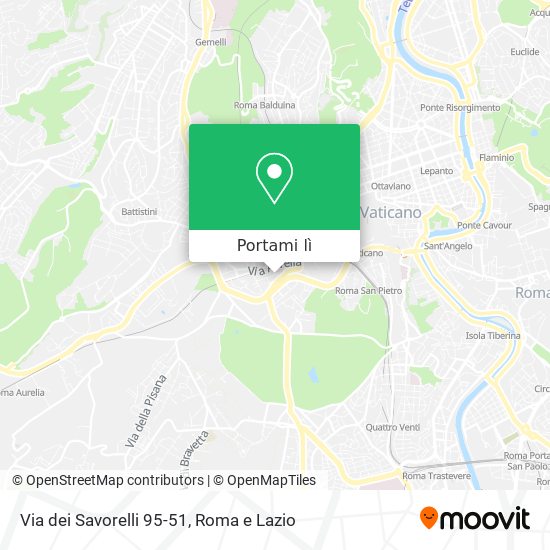 Mappa Via dei Savorelli 95-51