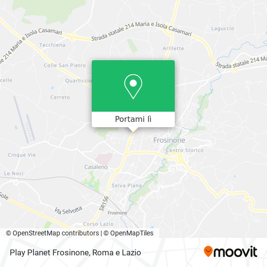 Mappa Play Planet Frosinone