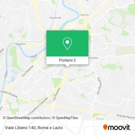 Mappa Viale Libano 140