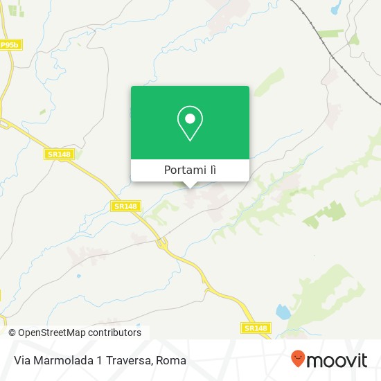 Mappa Via Marmolada 1 Traversa