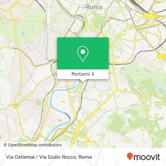 Mappa Via Ostiense / Via Giulio Rocco