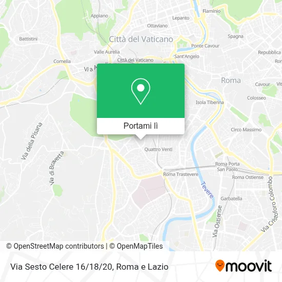 Mappa Via Sesto Celere 16/18/20
