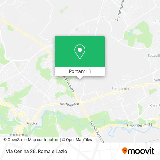Mappa Via Cenina 28