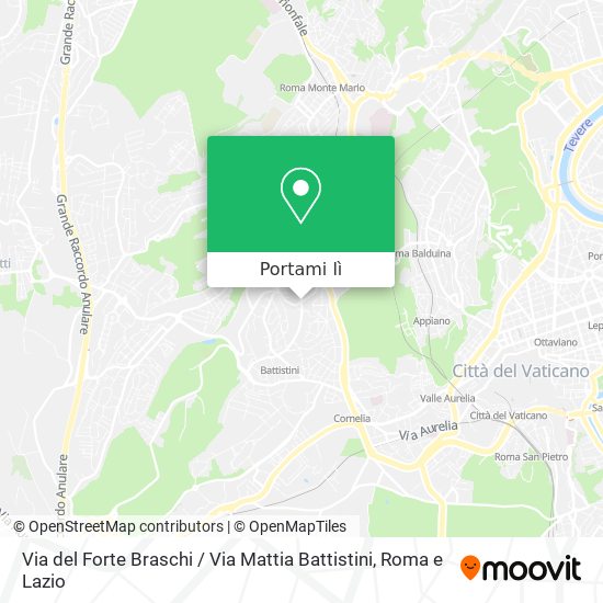 Mappa Via del Forte Braschi / Via Mattia Battistini