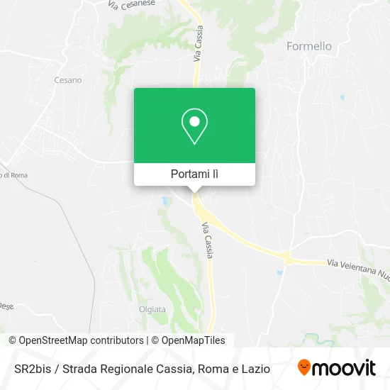 Mappa SR2bis / Strada Regionale Cassia