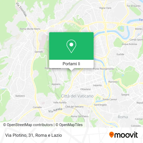 Mappa Via Plotino, 31