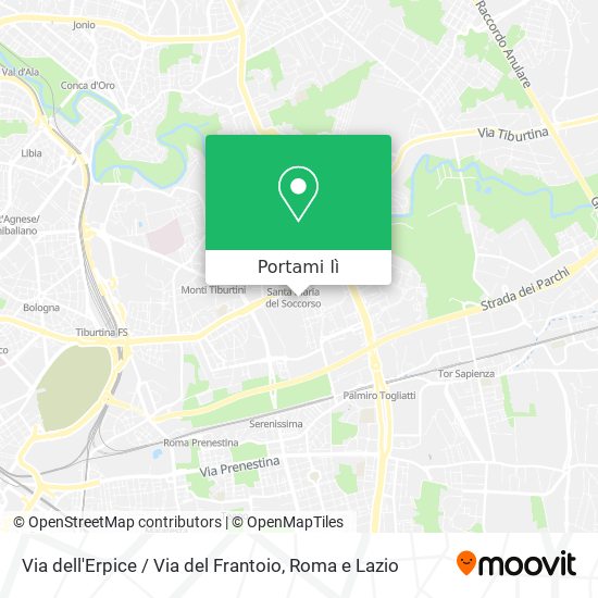 Mappa Via dell'Erpice / Via del Frantoio