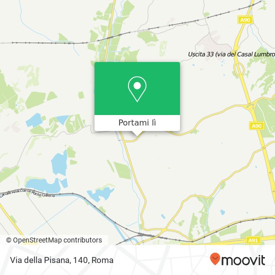 Mappa Via della Pisana, 140
