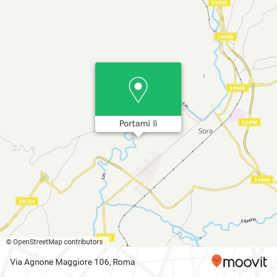 Mappa Via Agnone Maggiore 106
