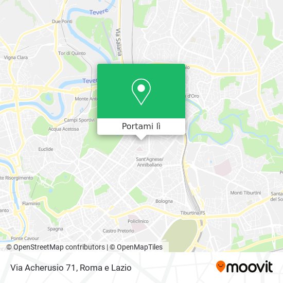 Mappa Via Acherusio  71