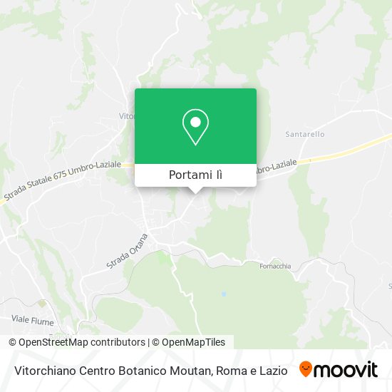 Mappa Vitorchiano Centro Botanico Moutan