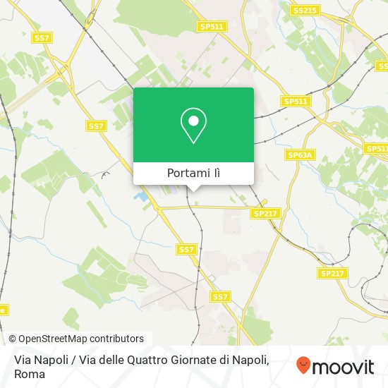 Mappa Via Napoli / Via delle Quattro Giornate di Napoli