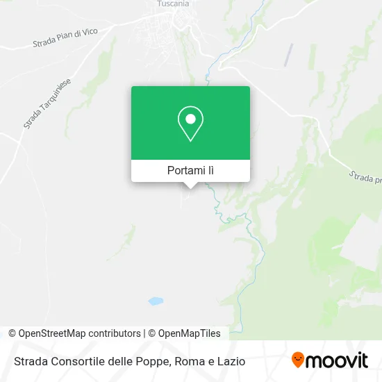 Mappa Strada Consortile delle Poppe