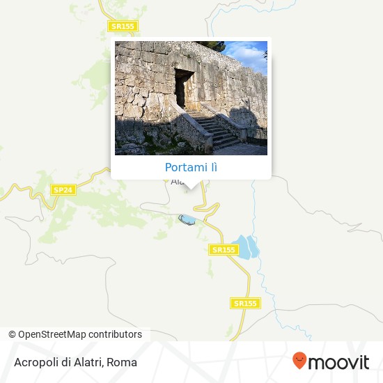 Mappa Acropoli di Alatri