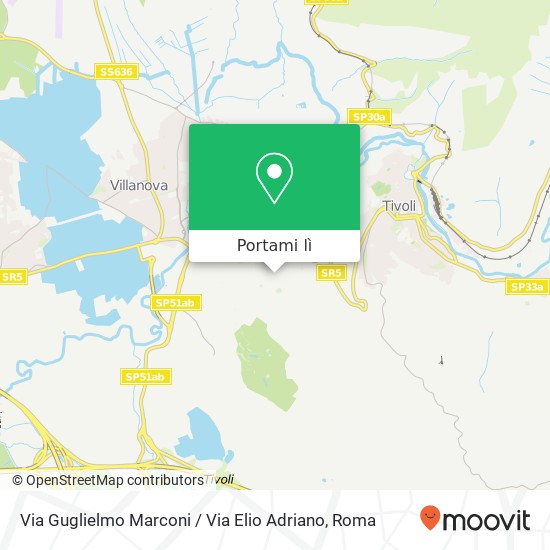 Mappa Via Guglielmo Marconi / Via Elio Adriano