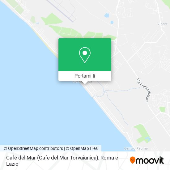 Mappa Cafè del Mar (Cafe del Mar Torvaianica)