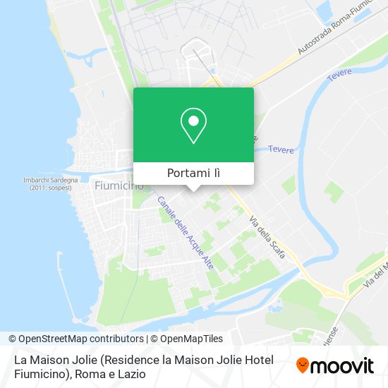 Mappa La Maison Jolie (Residence la Maison Jolie Hotel Fiumicino)