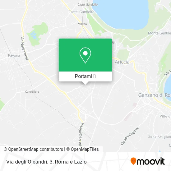 Mappa Via degli Oleandri, 3