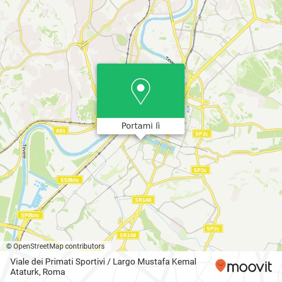 Mappa Viale dei Primati Sportivi / Largo Mustafa Kemal Ataturk