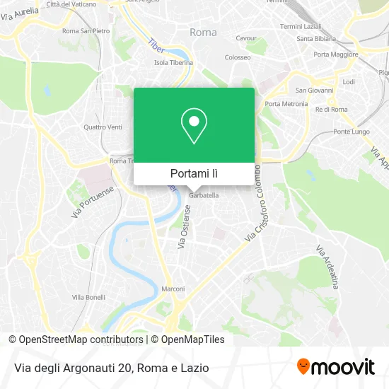 Mappa Via degli Argonauti  20