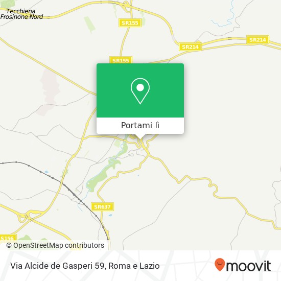 Mappa Via Alcide de Gasperi  59