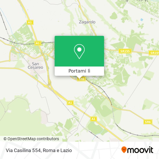 Mappa Via Casilina 554