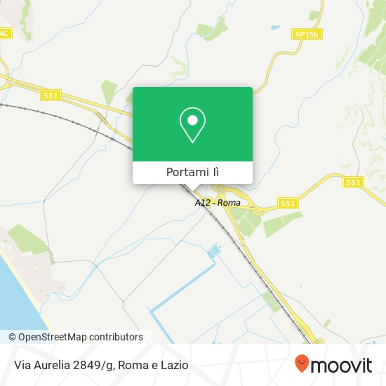 Mappa Via Aurelia 2849/g