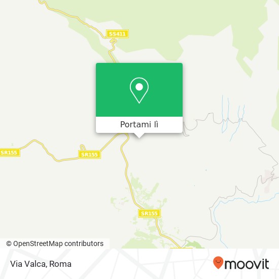 Mappa Via Valca
